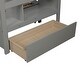 preview thumbnail 13 of 13, Twin/King Pine Bunk Bed with Trundle and Storage