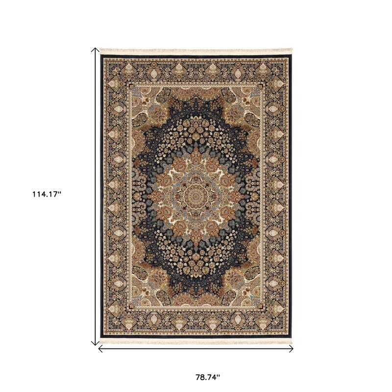 HomeRootsMedallion Traditional Rectangle Area Rug