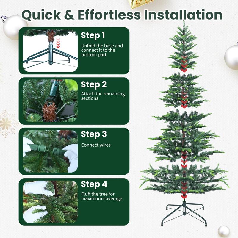 PE&PVC Christmas Tree (with Lights)