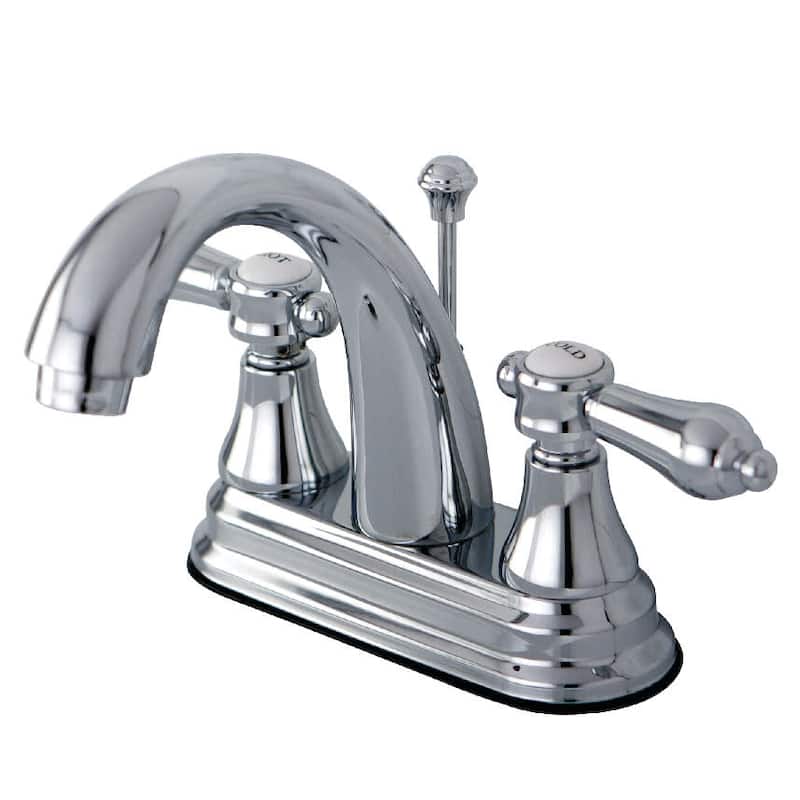 Kingston Brass 1.2 GPM Centerset Bathroom Faucet with Pop-Up Drain - Polished Chrome
