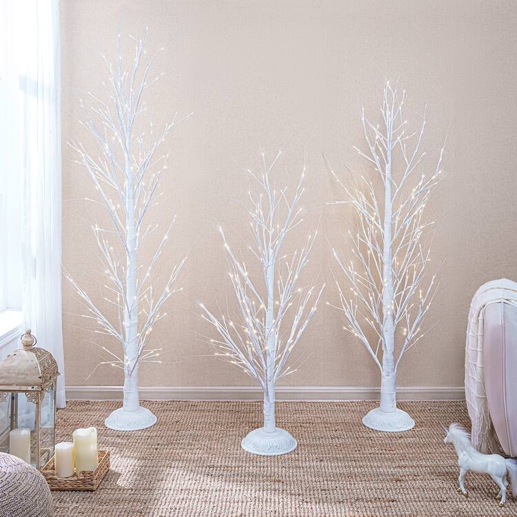 Birch Christmas Tree Set Of Three