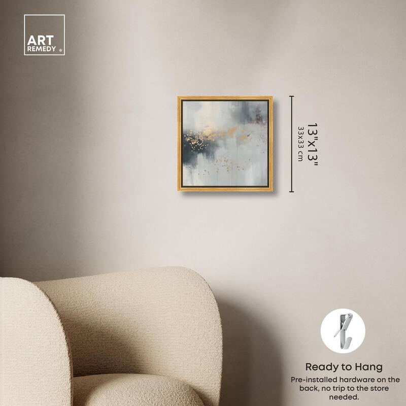 Silvered Hues and Gold II Canvas by Art Remedy