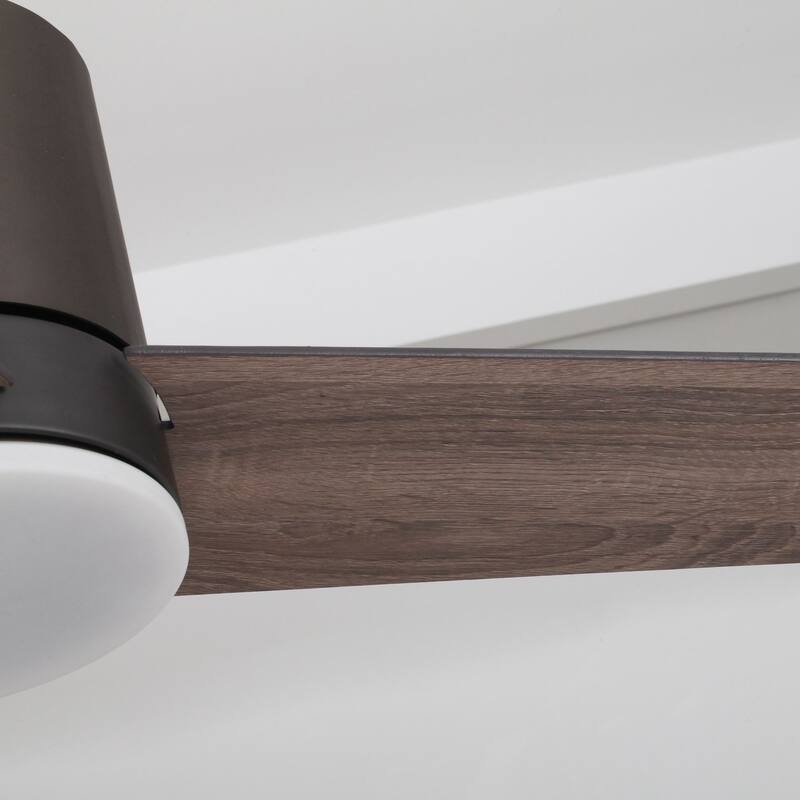 48" Oil-rubbed Bronze LED Hugger/ Low Profile Ceiling Fan with Remote