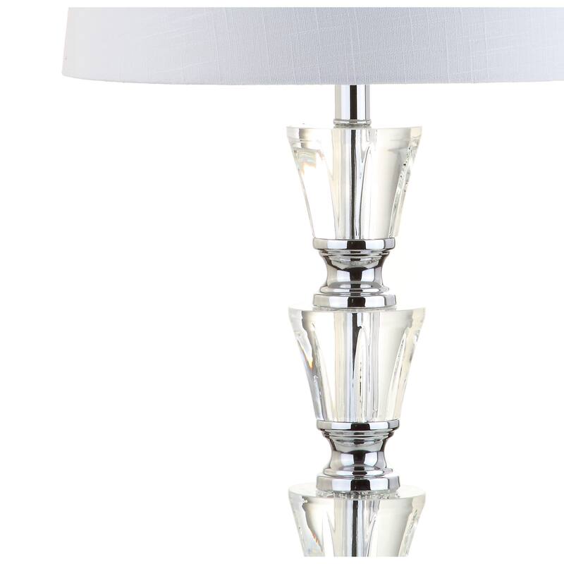 Aubrey 27" Crystal LED Table Lamp, Clear (Set of 2) by JONATHAN Y