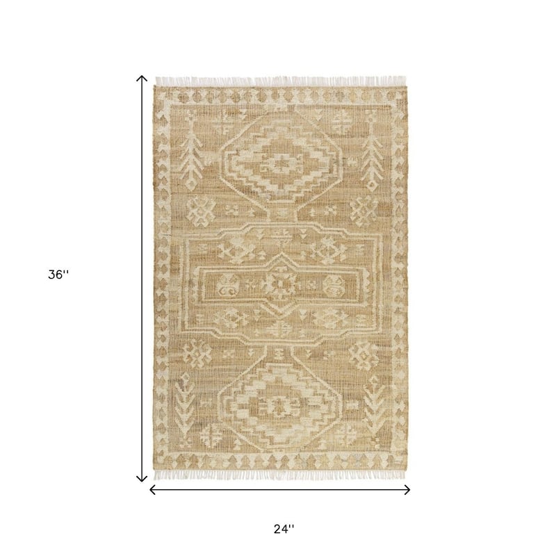 Kimi Woven Area Rug By HomeRoots - 2' x 3'