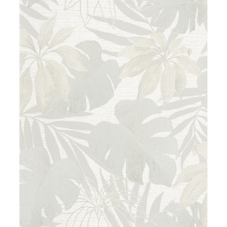 Marburg Nona Cream Tropical Leaves Wallpaper - 20.9 x 396 x 0.025