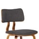 preview thumbnail 3 of 7, Carson Carrington Ladeplads Mid-century Modern Wood & Upholstered Dining Chair