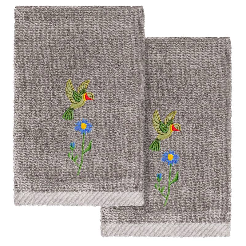 Authentic Hotel and Spa Hada Fingertip Towel Set - Charcoal