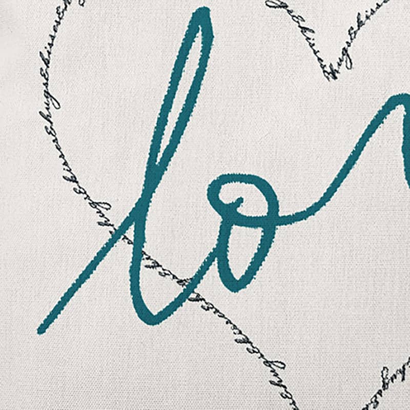 Love with Hugs and Kisses Valentine's Day Decorative Indoor Pillow