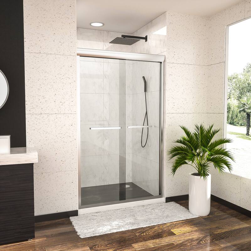 Shower Door 48" W x 76"H Semi-Frameless