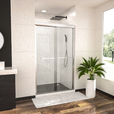 Shower Door 48" W x 76"H Semi-Frameless