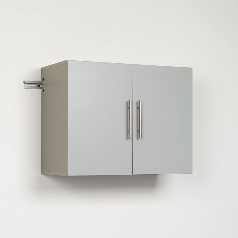 Prepac HangUps 30" Upper Storage Cabinet - Light Gray