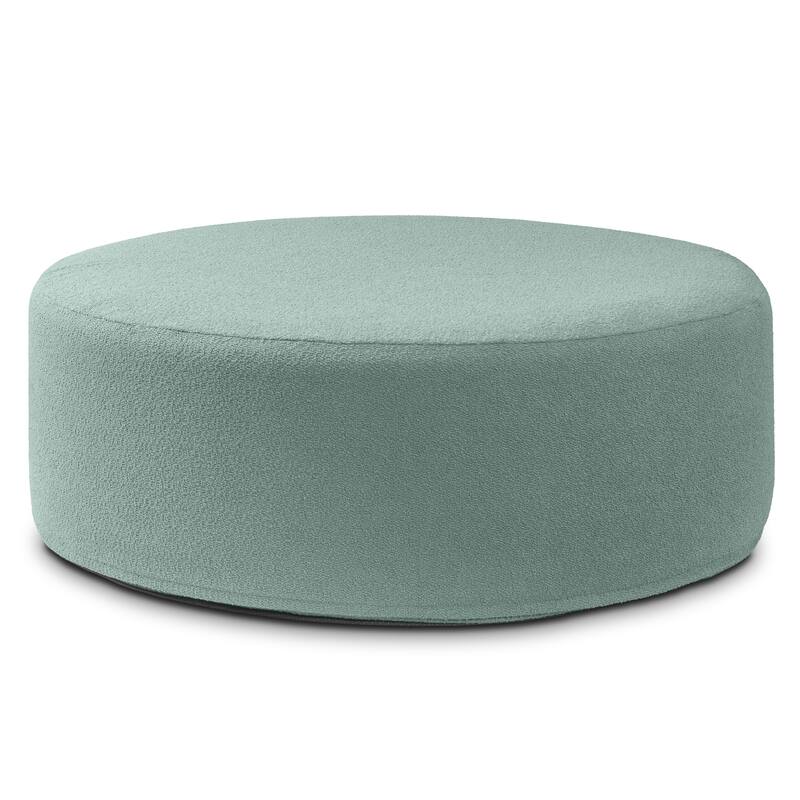 Jaxx Candler Round Couch Ottoman Large Coffee Table & Foot Rest
