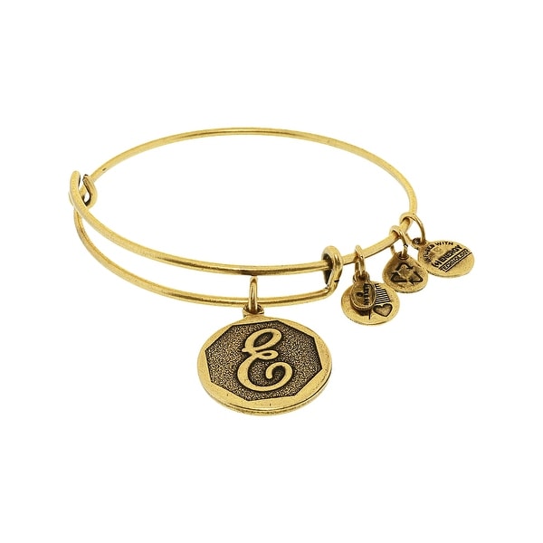 Alex And Ani Women S E Initial Bracelet Bangle 7 Gold Alex And Ani Women X27 S E Initial Bracelet Bangle