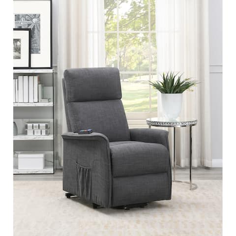 Harvey Upholstered Power Lift Recliner with Massage Function