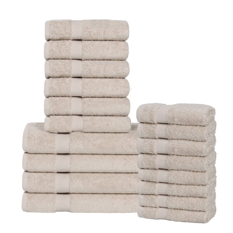 Superior Franklin Cotton Lightweight 18-Piece Assorted Towel Set