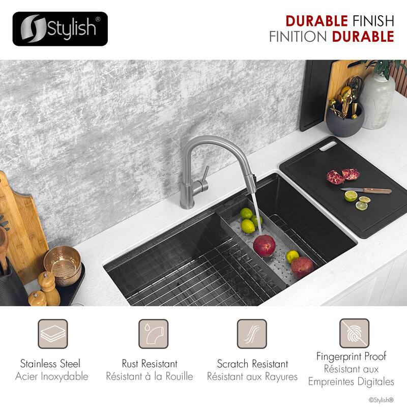 Modena Single Handle Brushed Gold Pull Down Kitchen Faucet with Reversible Osmosis