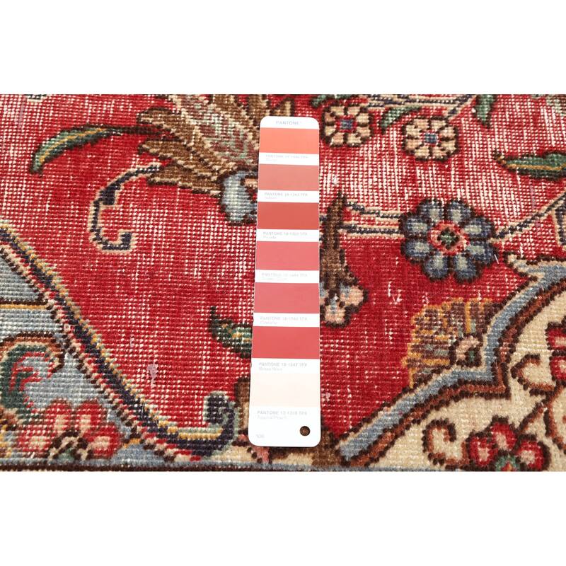 ECARPETGALLERY Hand-knotted Antalya Vintage Red Wool Rug - 9'3 x 12'2