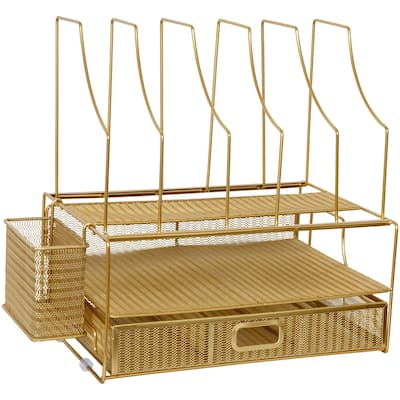 Flash Furniture HH-OHD19-MS Ryder 7" Tall File and Notebook Office - Gold