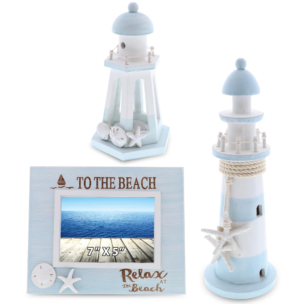 CoTa Global Blue Lagoon Nautical Collection Handmade - 3 Pieces