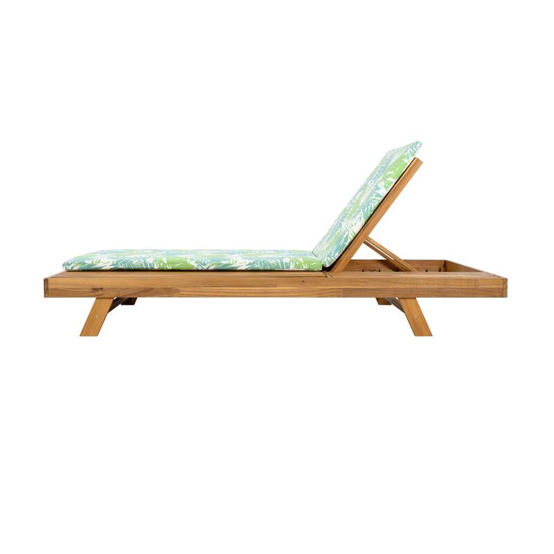 Christopher Knight Home- Michael Acacia Outdoor Adjustable Chaise Lounge Set of 4