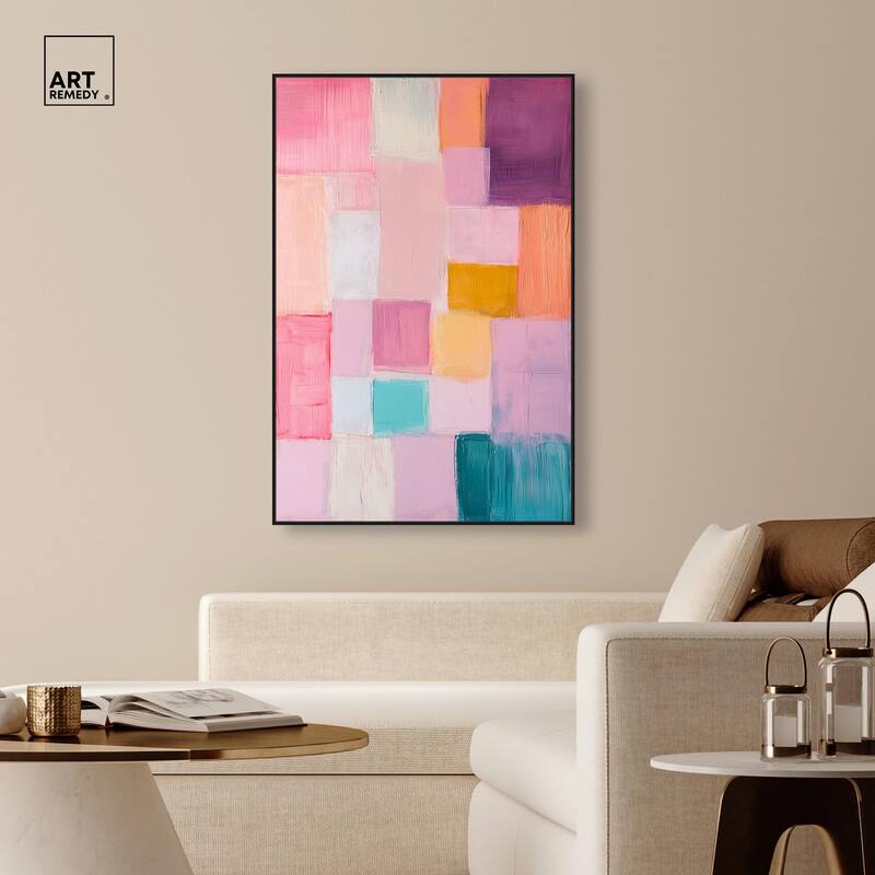 Color Squares III Canvas by Art Remedy