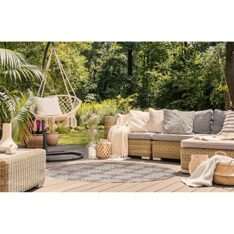 Pineapple Pattern Indoor/Outdoor Rug