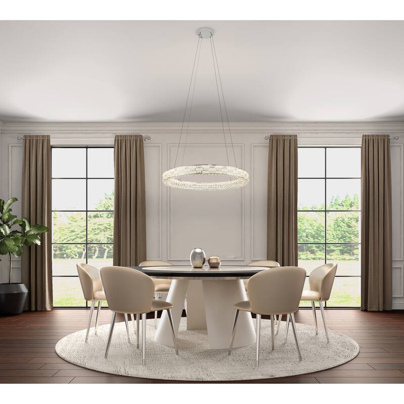 Artcraft Elegance Integrated LED Chandelier - Chrome Finish