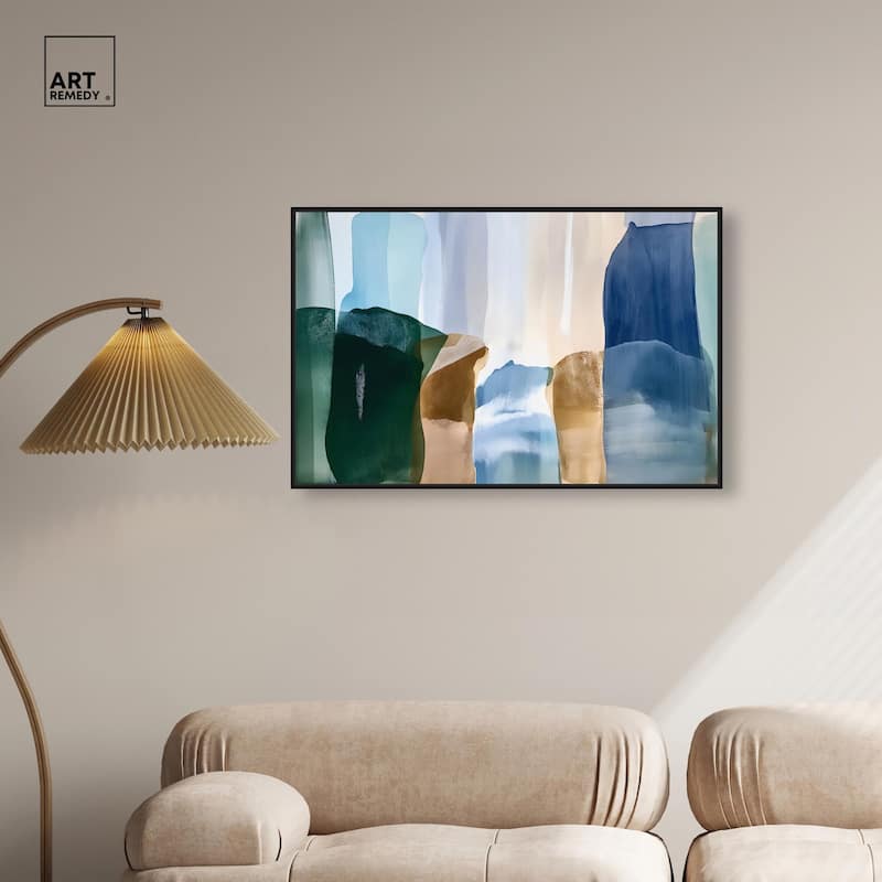 Contoured Calm II Canvas by Art Remedy