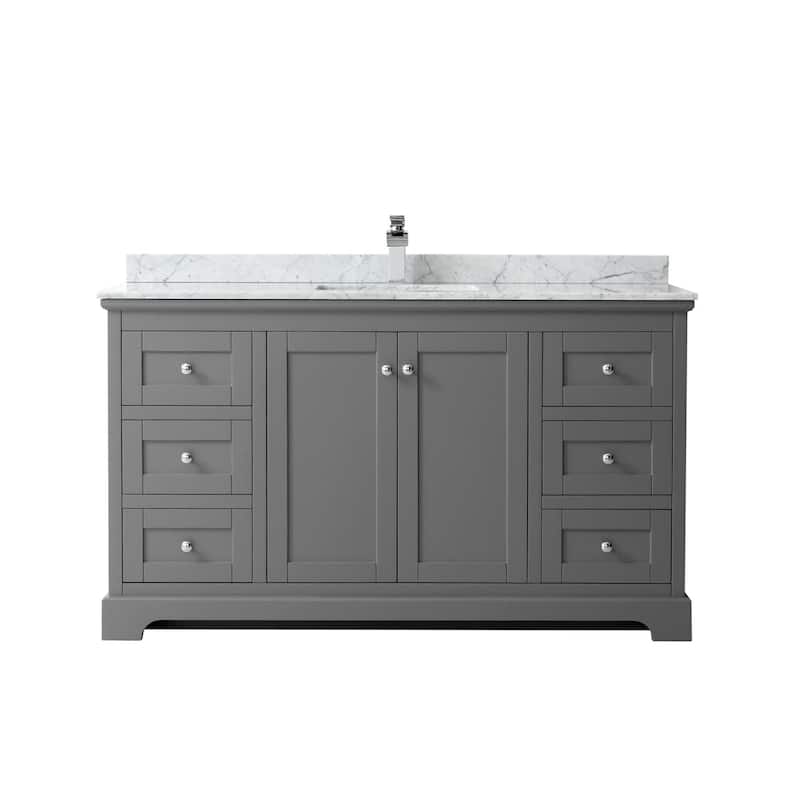 Wyndham Collection Avery 60" Free Standing Single Basin Vanity Set