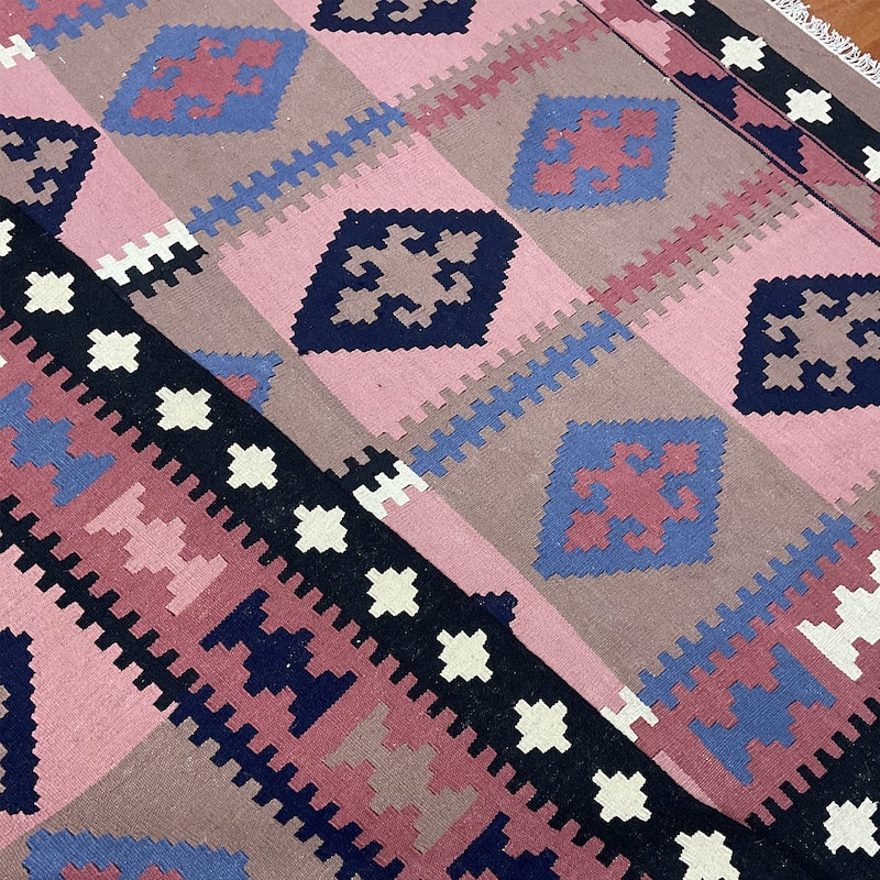 HERAT ORIENTAL Handmade Mimana Kilim - 6'6" x 9'6"