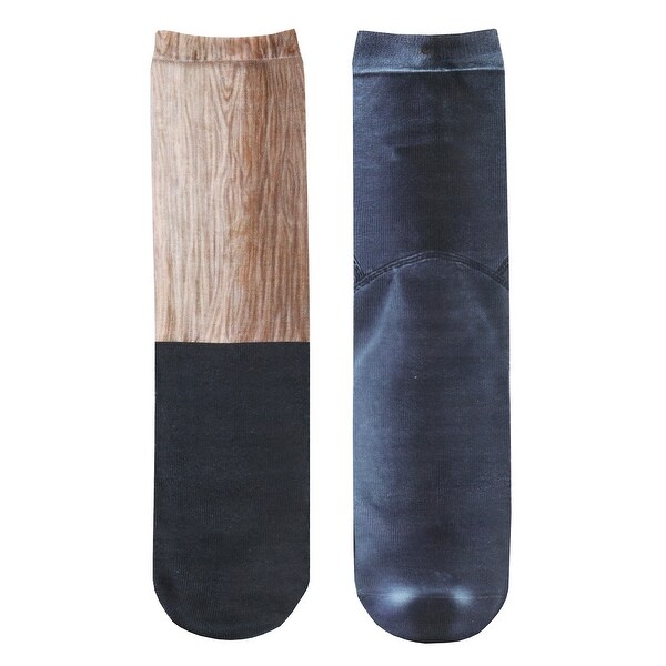 Shop What On Earth Unisex Sublimated Pirate Peg Leg Socks Wooden Leg And Boot Print Footwear One Size Overstock 23115971