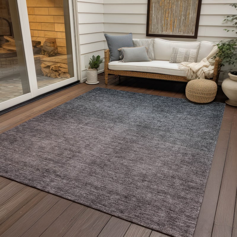 Machine Washable Indoor/ Outdoor Chantille Modern Ombre Rug