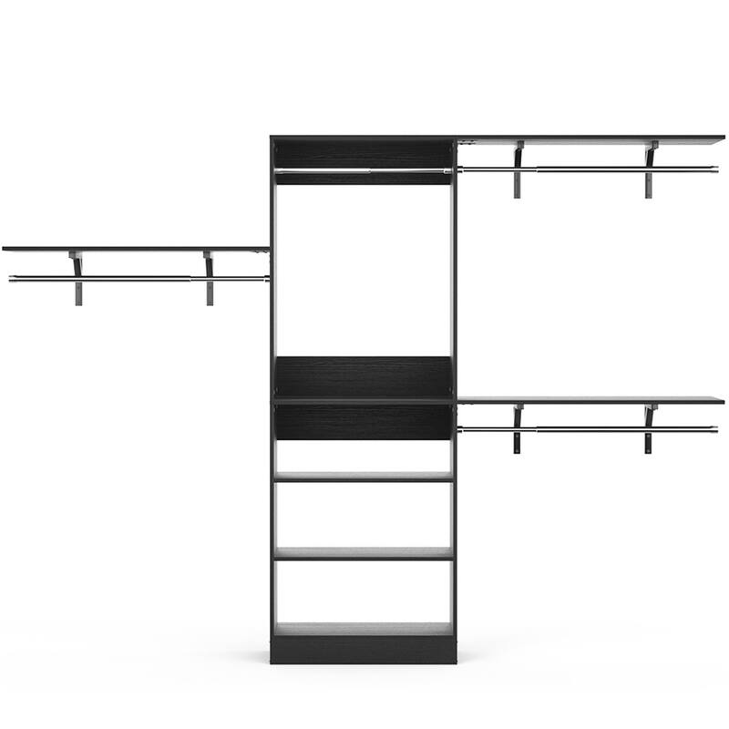 96'' W Adjustable Closet Organizer System for Walk-in and Reach-in Closet