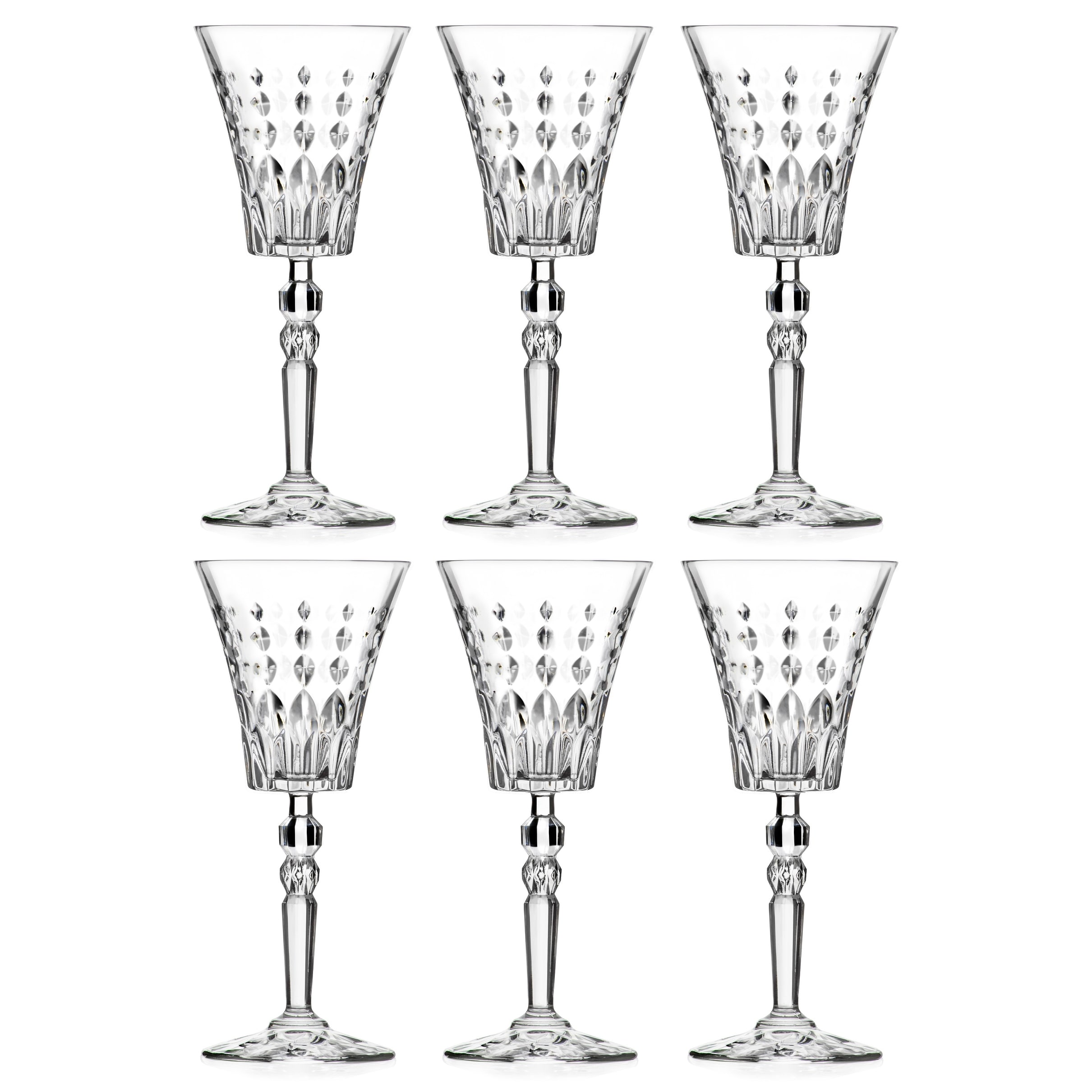 Wine Glass Water Glasses Set of 6 Goblet 10 oz. by Majestic Gifts Inc. Made  in Europe - Bed Bath & Beyond - 34195453