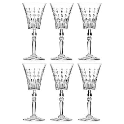 Wine Glass Water Glasses Set of 6 Goblet 10 oz. by Majestic Gifts Inc. Made in Europe