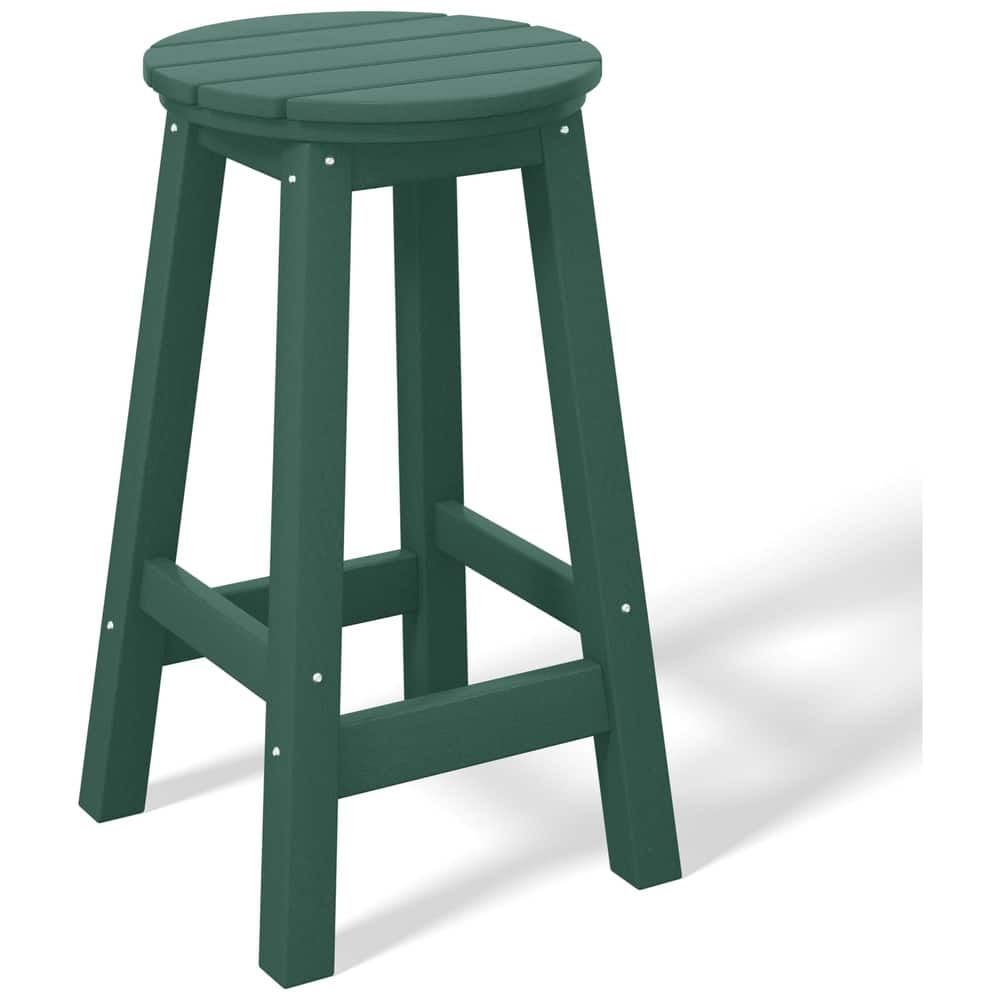 Laguna Hdpe All Weather Outdoor Patio 24" Round Counter Stool