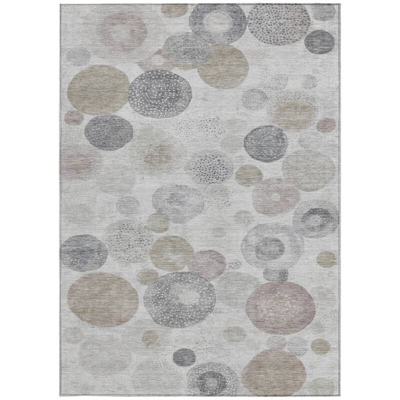 HomeRoots Geometric Transitional Rectangle Outdoor Rug