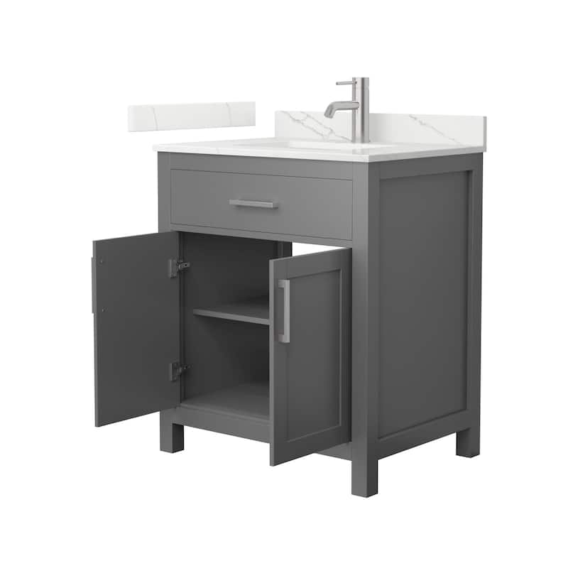 Wyndham Collection WCG2424-30S-QTZ-UNSMXX Beckett 30" Free Standing