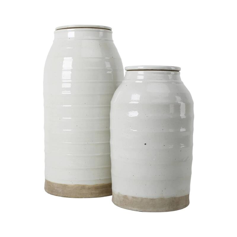 Artissance Off White Matte-Glazed Porcelain Clara Tall Vase Medium/Large
