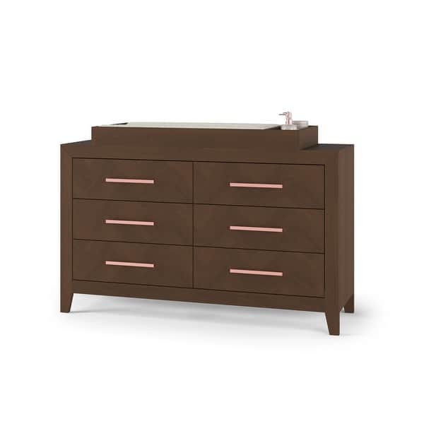 Kieran 6-Drawer Double Dresser, Crescent Gray at Child Craft