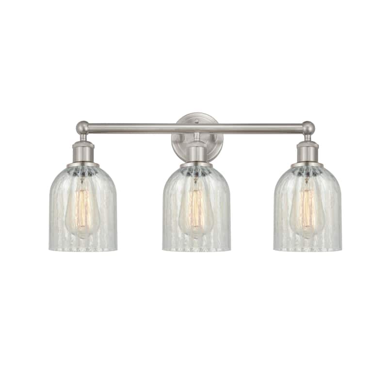 Innovations Lighting 616-3W-12-23 Caledonia Vanity Caledonia 3 Light - Brushed Satin Nickel / Mouchette