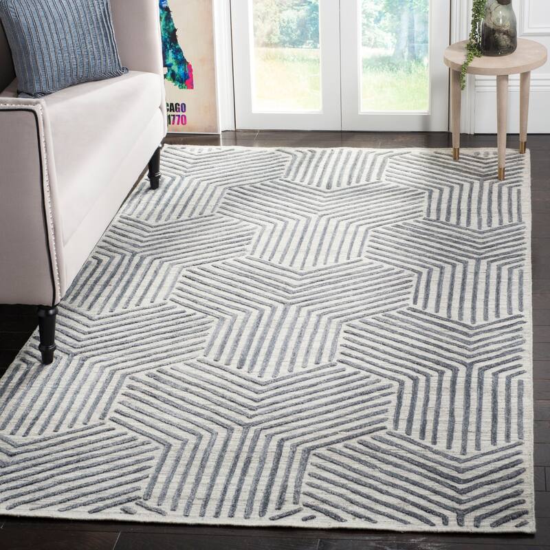 SAFAVIEH Handmade Mirage Stelijana Modern Abstract Viscose Rug