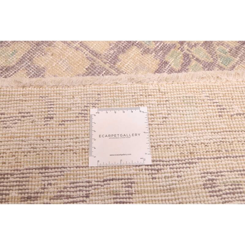 ECARPETGALLERY Hand-knotted Antalya Vintage Grey, Purple Wool Rug - 6'9 x 10'1