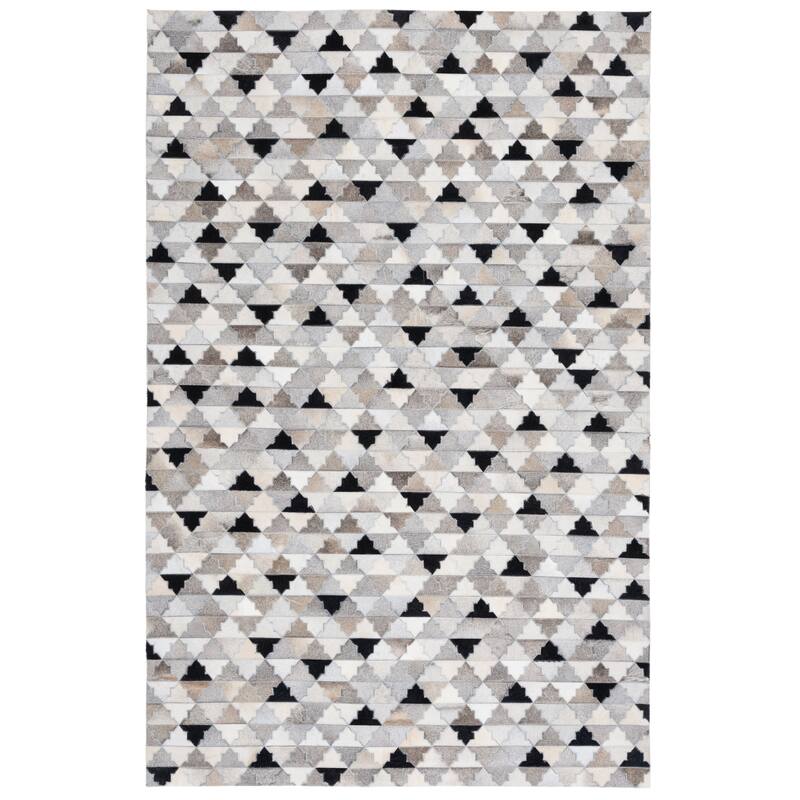 SAFAVIEH Flatweave Studio Leather Hasna Modern Rug