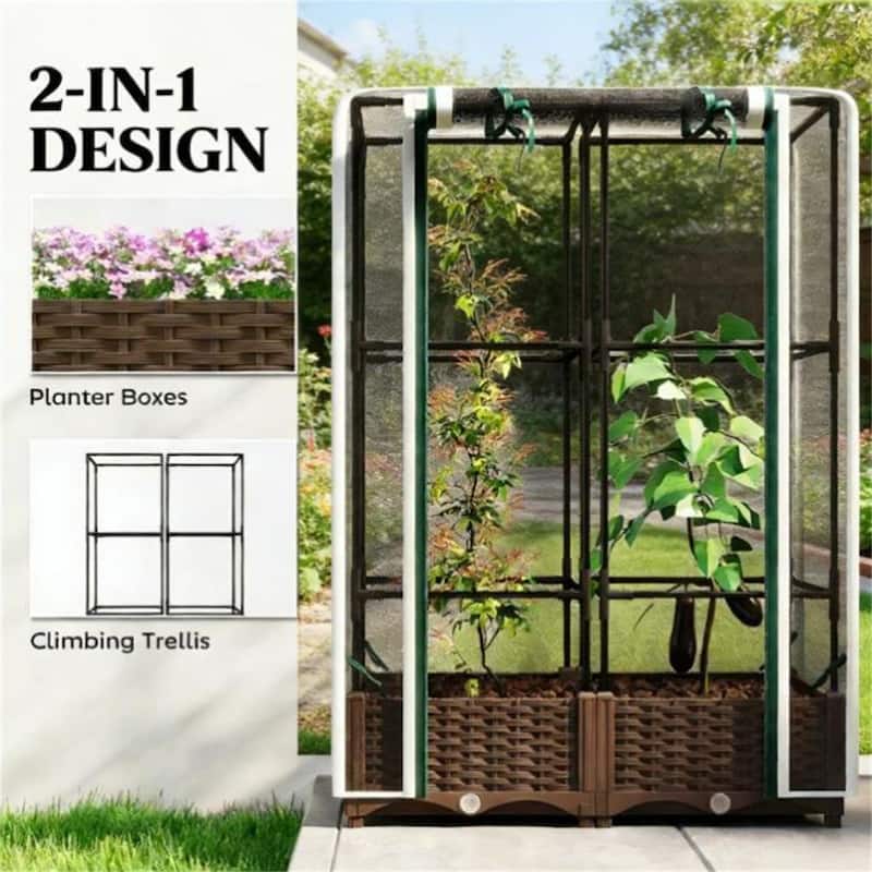 Elevated Garden Bed, Plant Rack, Flower Pot