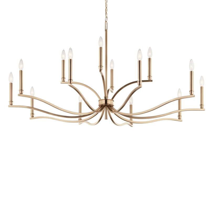 Kichler 52698 Malene 14 Light 53" Wide Taper Candle Style Chandelier