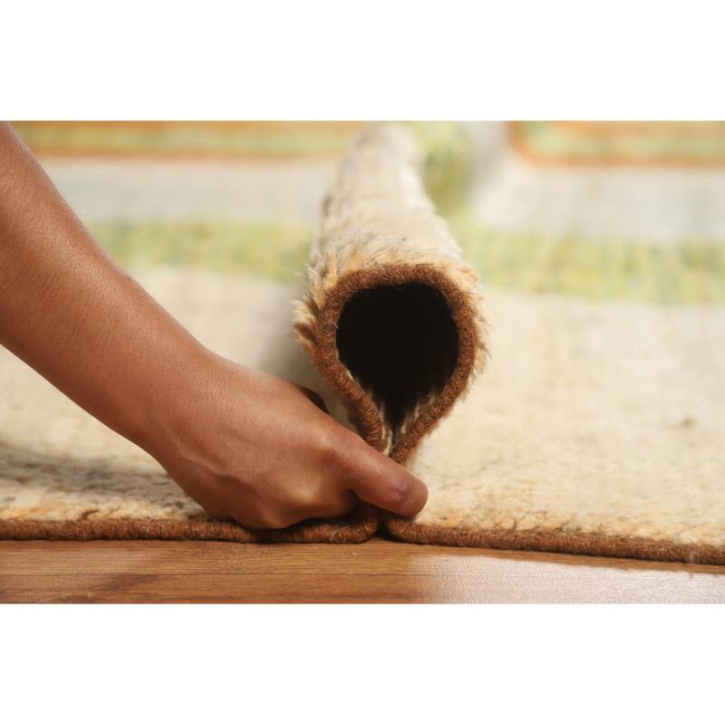 Moroccan Oriental Rug Hand-Knotted Bedroom Wool Carpet - 8'5" x 9'10"
