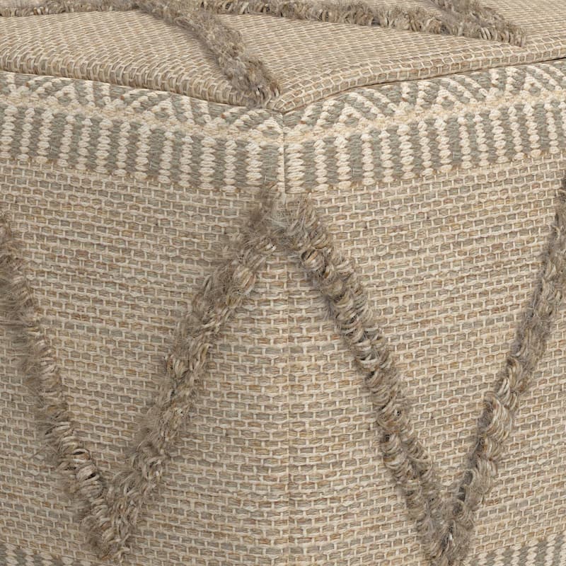 WYNDENHALL Tasneem Boho Square Pouf
