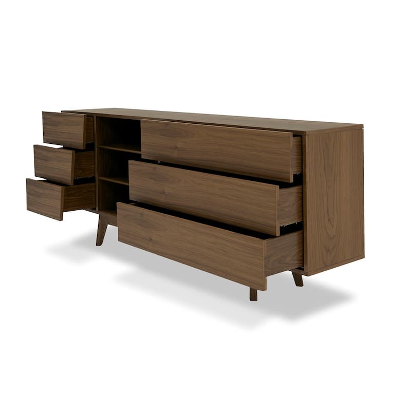 Modrest Abelard Mid-century Walnut Dresser